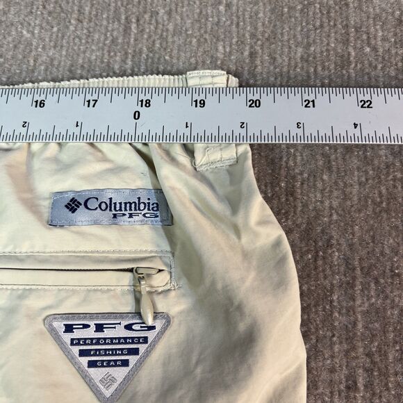 Columbia Shorts Mens 2XL Mesh Lined Chino Lightweight PFG Fishing Omnishade - Picture 7 of 8